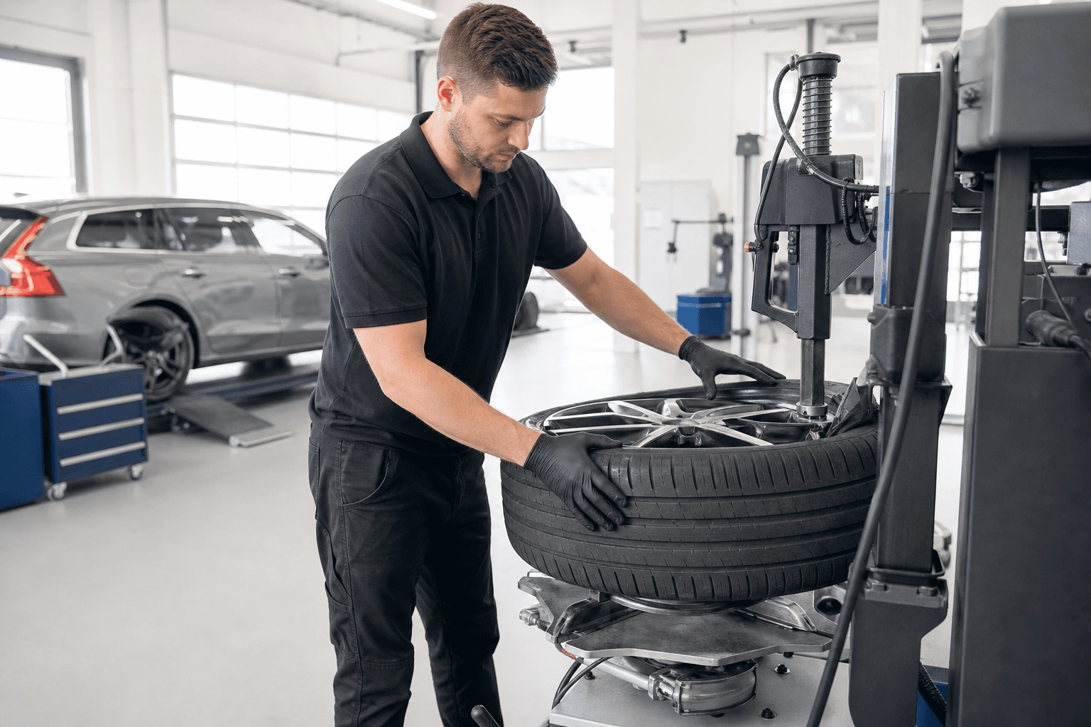 Däckservice hos Huddinge Motor AB